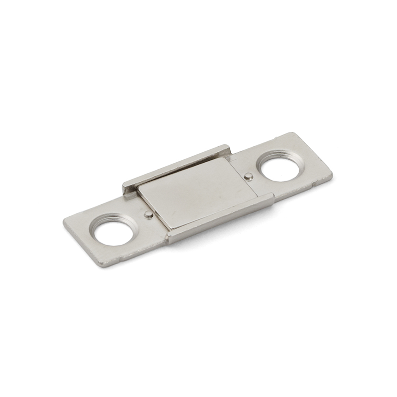 Magnetic catch, steel, screw mounting, length=35, width=12, height=2,2