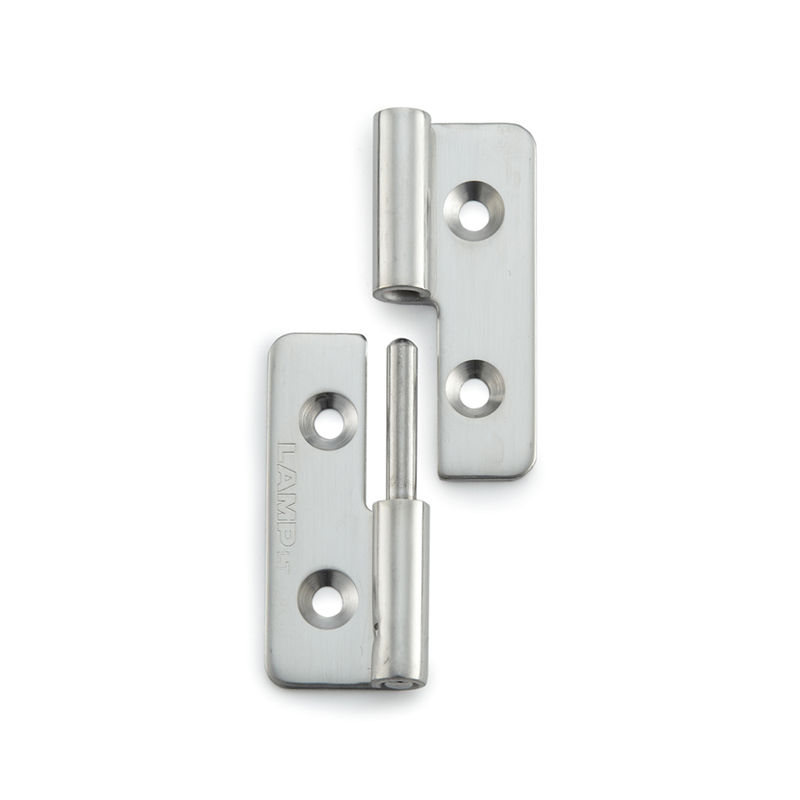 Butt hinge w/holes, stainless steel, L=40, B=30, T=1,5