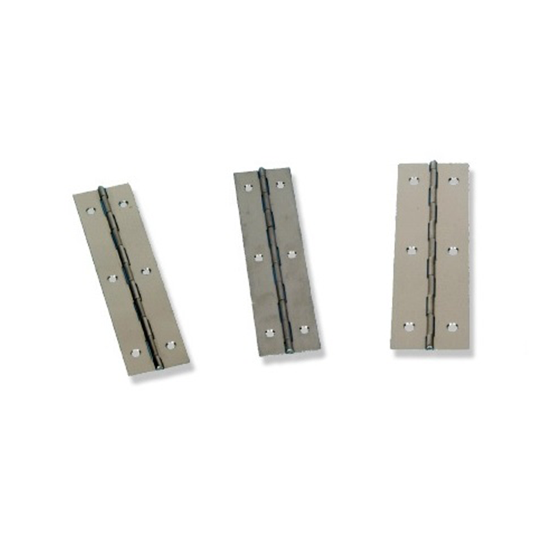 Piano hinge w/holes, steel, L=883, B=32, T=0,7
