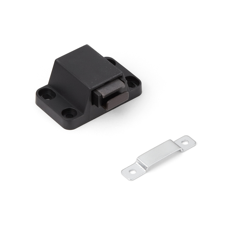 Knuckle catch, abs, screw mounting, length=43, width=33, height=17,8