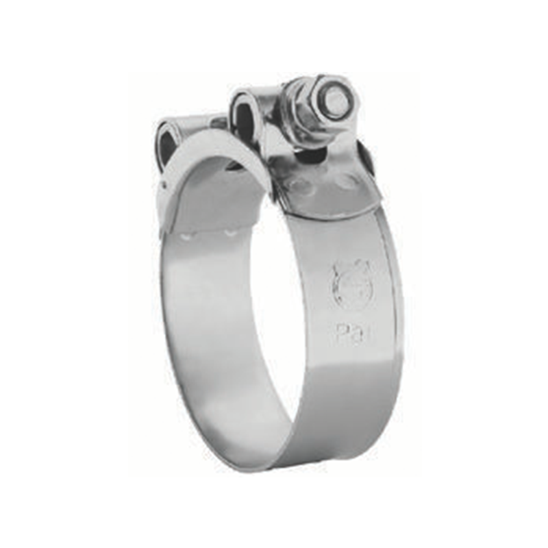 Complete hose clamp, acid proof stainless steel, Diameter range: 29-31mm, T= 0,6mm