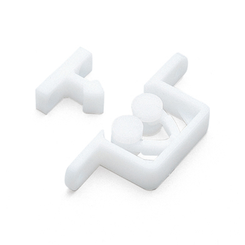 Knuckle catch, pom plastic, screw mounting, length=64, width=10, height=22,5