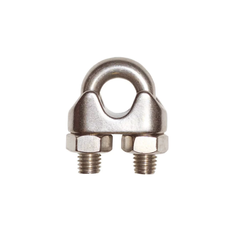 Wire rope clip, acid proof stainless steel, M12 thread, for wire diameter = 16mm