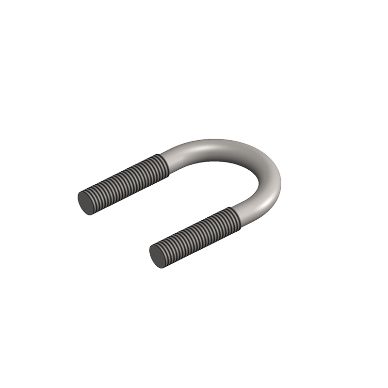 Tube clamp, acid proof stainless steel, M12x40mm, IW=173mm, IH=262,1mm