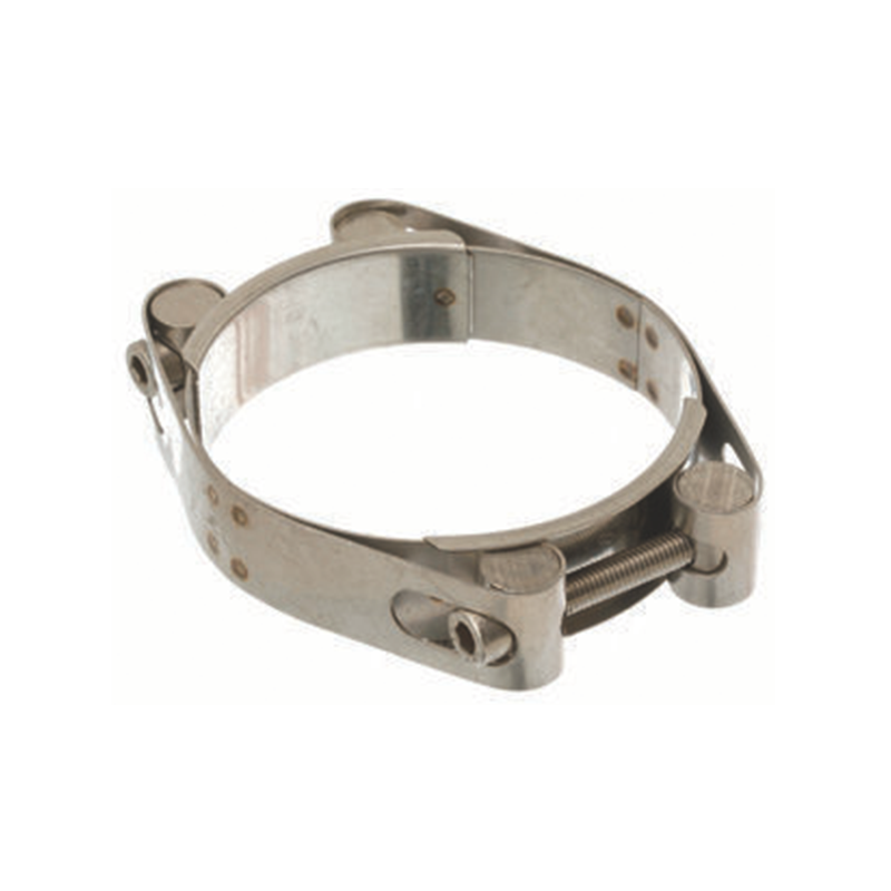 Complete hose clamp, acid proof stainless steel, Diameter range: 100-110mm