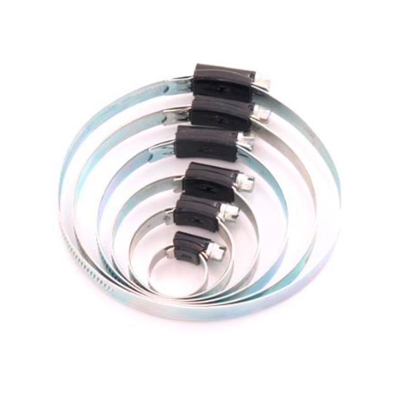 Complete hose clamp, acid proof stainless steel, Diameter range: 22-32mm