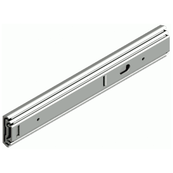 Drawer Slide, acid proof stainless steel, extension lenght  =515 mm and load capacity of 74 kg
