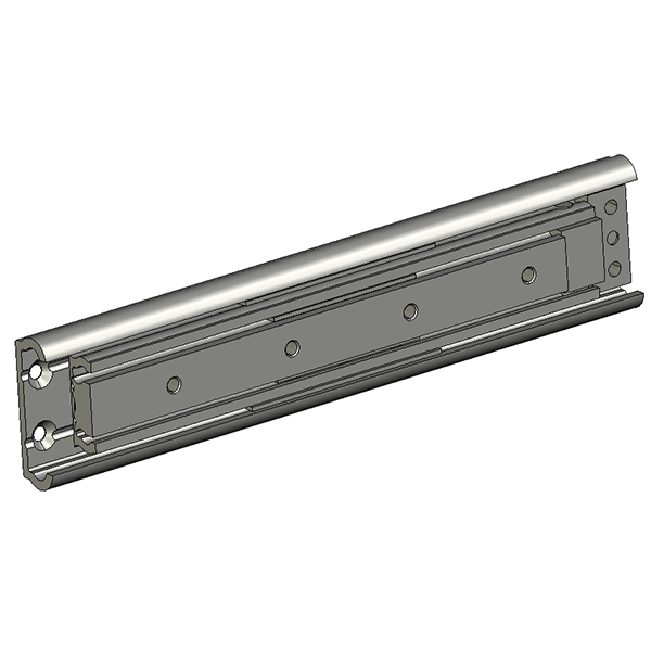 Drawer Slide, stainless steel, extension lenght  =1515 mm and load capacity of 38 kg