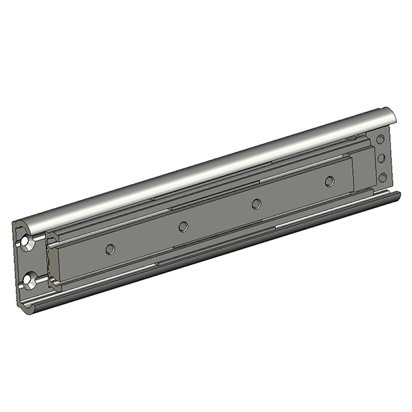 Drawer Slide, stainless steel, extension lenght  =375 mm and load capacity of 159 kg