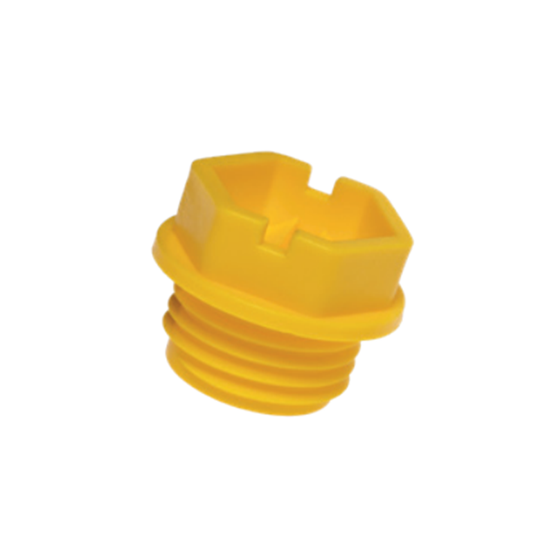 Screw plug, circular, polyethylene, diameter=53, R1 1/2 inches thread