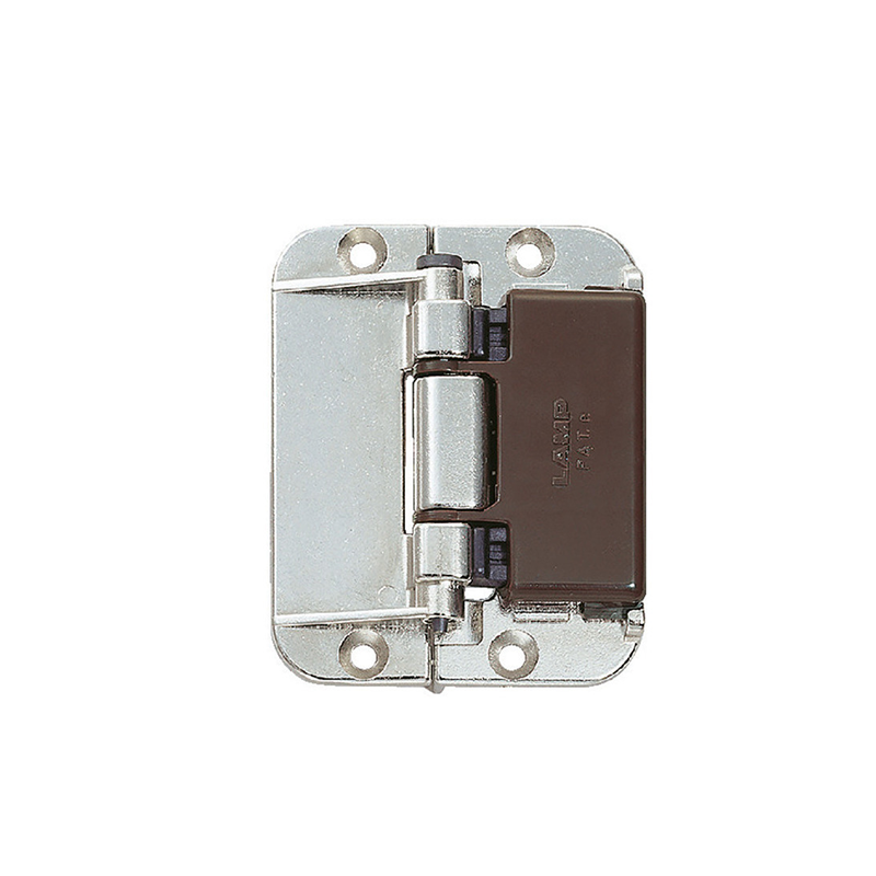 Detent hinge, die-cast zinc, L=75, B=60, H=13