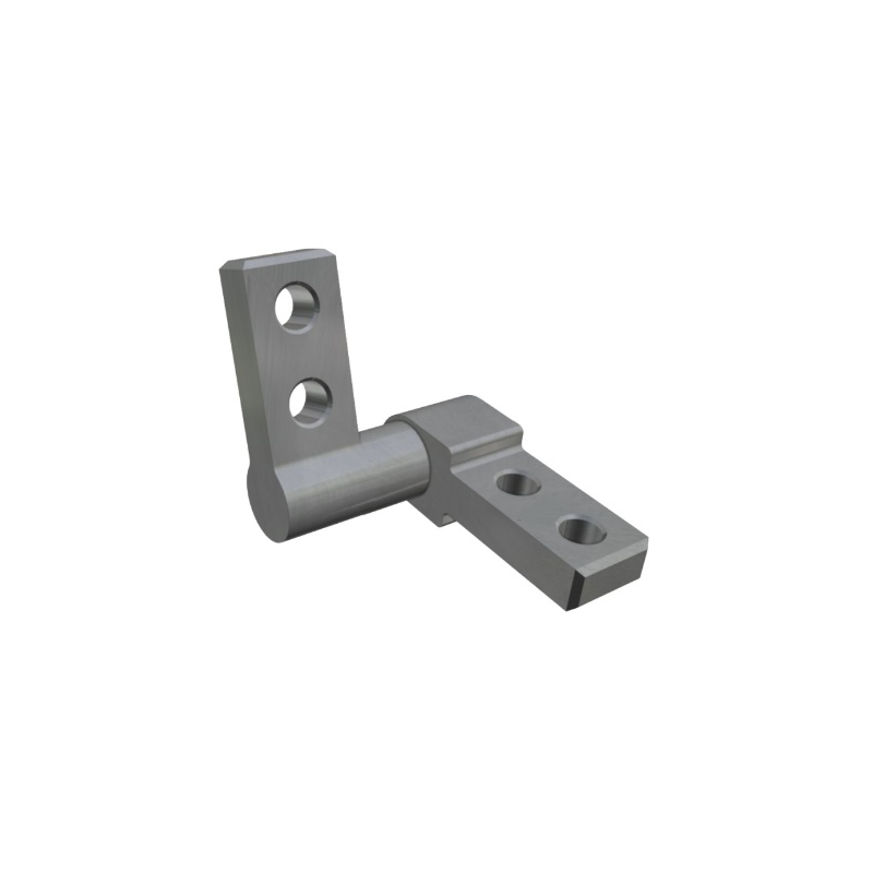 Friction hinge, die-cast zinc, not adjustable, L=19, B=35, H=8