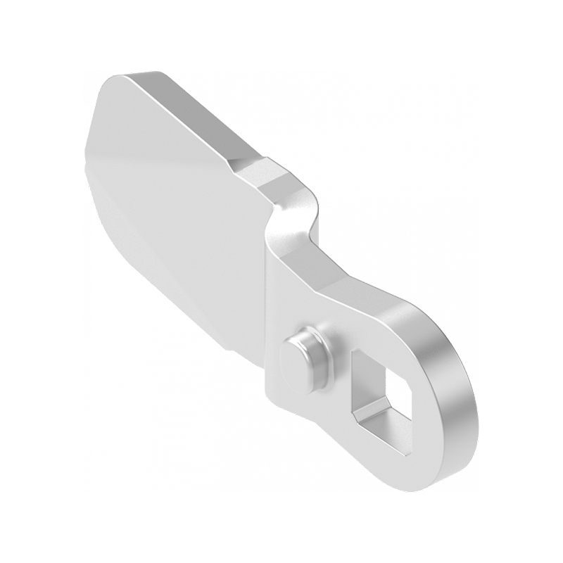 Cam, standard, acid proof stainless steel, L=45, B=19, offset height=4 mm