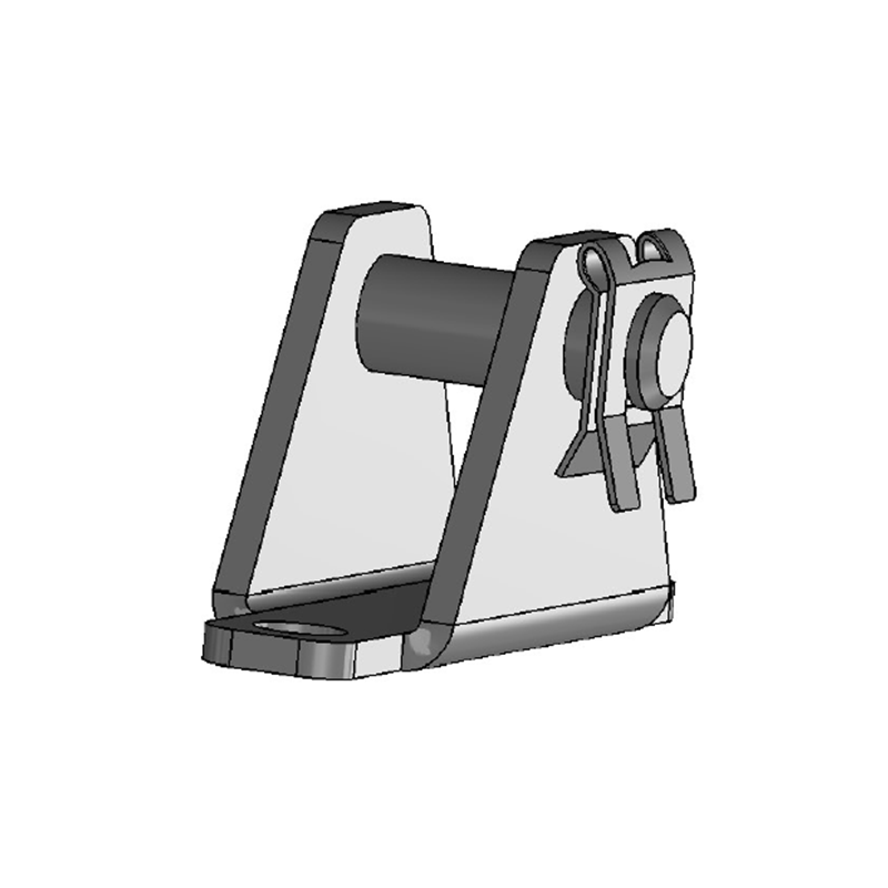 Bracket, steel, u-shape axis, axis diameter = 8 mm