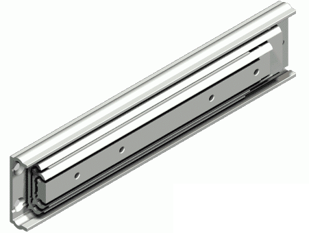 Drawer Slide, stainless steel, extension length =1140 mm and load capacity of 90 kg