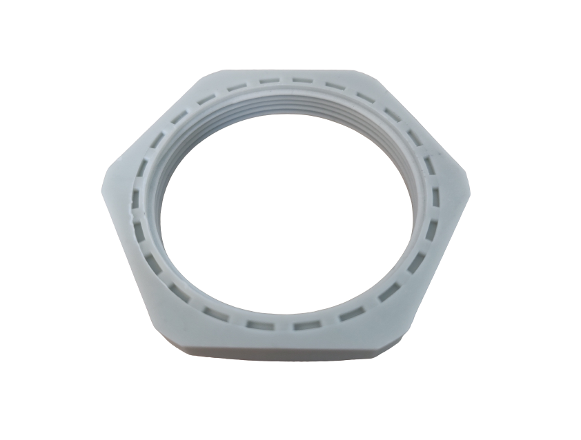 Nut, polyamide, light grey, M20x1,5