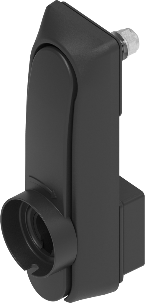 Swinghandle, die-cast zinc, iLOQ cylinder, L=164,5, B=54, H=46, Plate thickness=2-6
