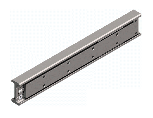 Drawer Slide, steel, extension length =1350 mm and load capacity of 725 kg