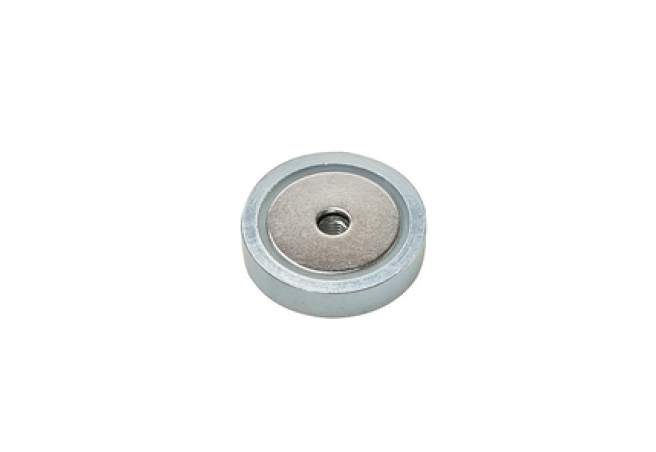 Pot magnet, circular, M5, H=7mm, F=330N