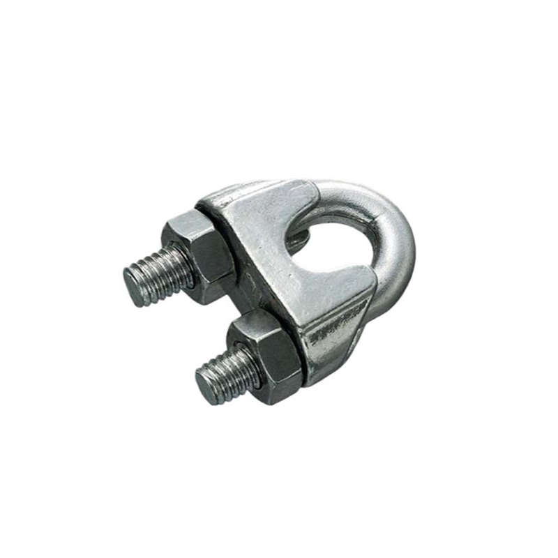 Wire rope clip, acid proof stainless steel, M6 thread, for wire diameter = 8mm