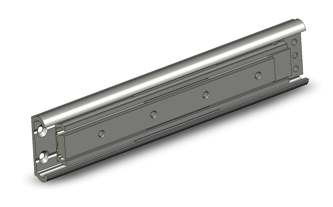 Drawer Slide, stainless steel, extension length =775 mm and load capacity of 168 kg