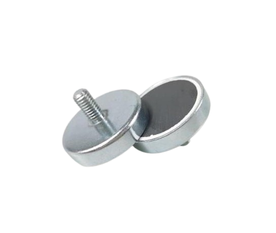 Pot magnet, circular, M6, H=9mm , F=180N