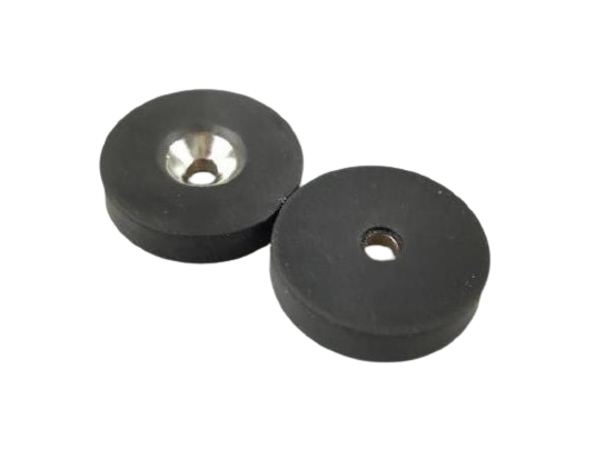 Rubber molded magnet, circular, H=6,5mm , F=59N