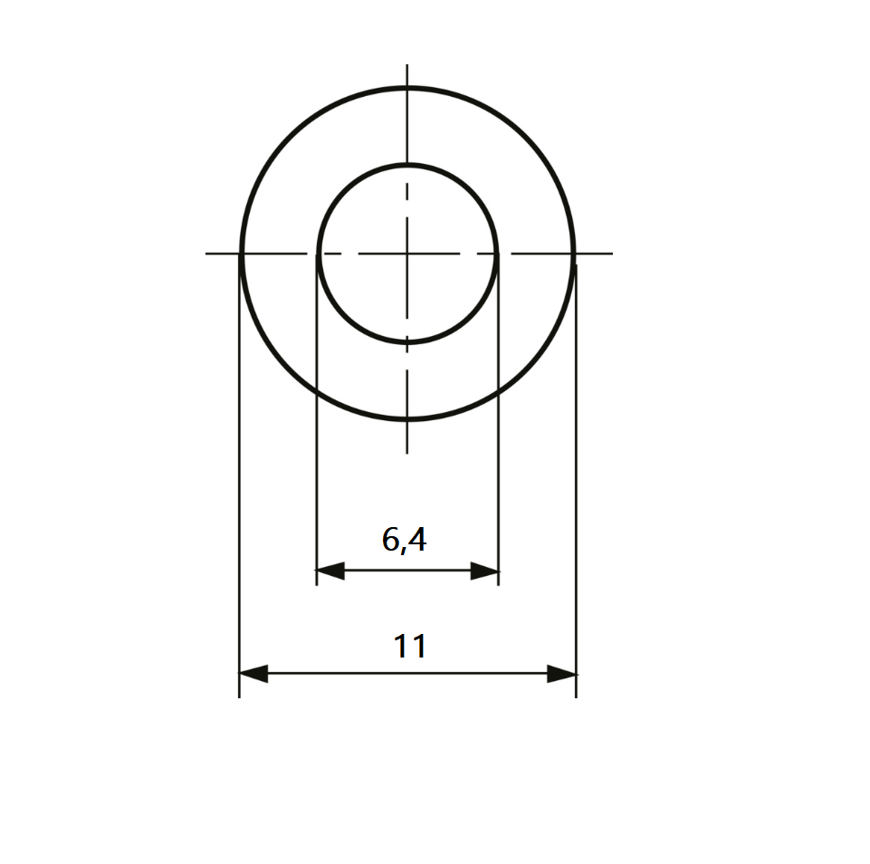 Wave washer, steel, D=11