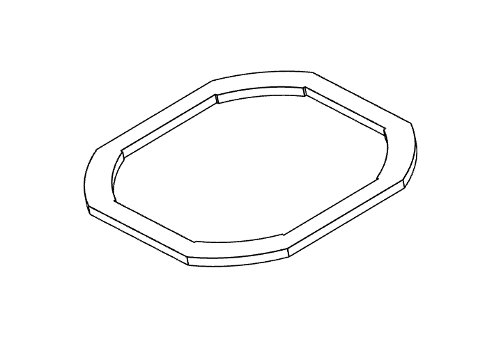 Flat seal, NBR, klasse IP65