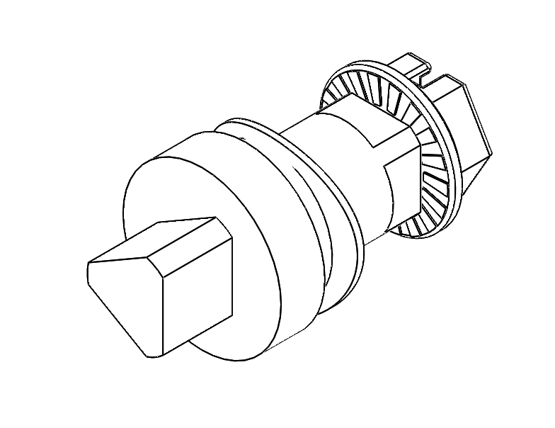 Insert, triangular 8, stainless steel