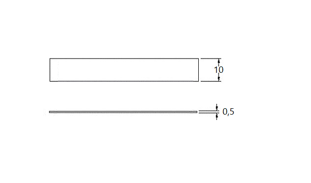 Hose clamp - self assembly, steel strip, stainless steel, B= 10mm