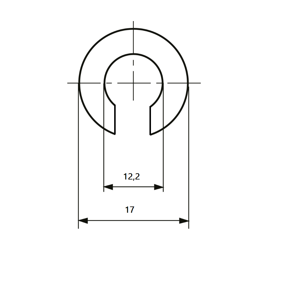 Wave washer, steel, D=17
