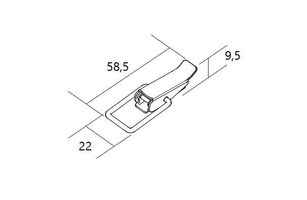 Hose clamp - self assembly, toggle latch, electro zinc plated steel
