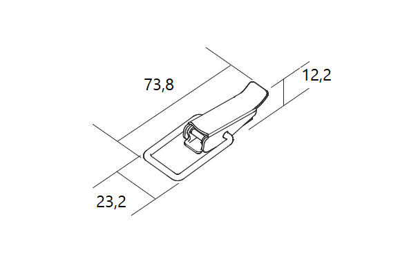 Hose clamp - self assembly, toggle latch, electro zinc plated steel
