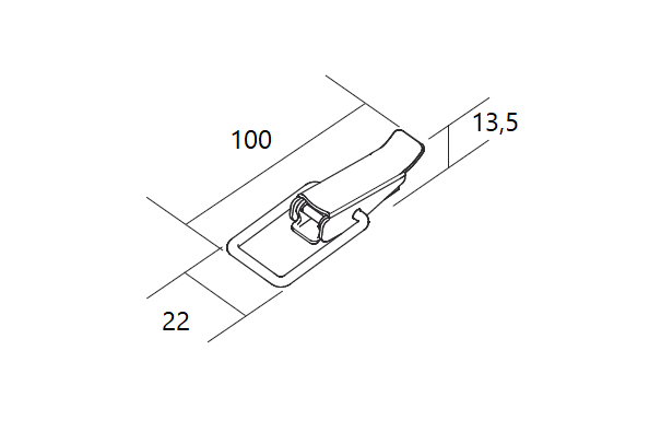 Hose clamp - self assembly, toggle latch, electro zinc plated steel