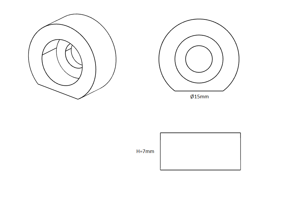 Plastic disc, glass fiber reinforced polyamide