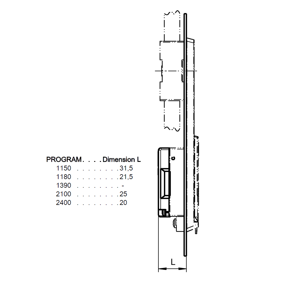 Locking set, glass fiber reinforced polyamide, cylinder lock