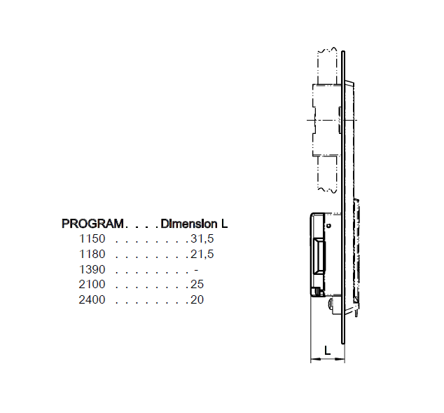 Locking set, glass fiber reinforced polyamide, cylinder lock