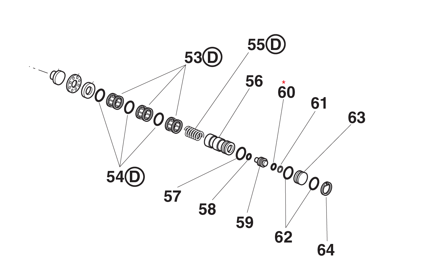 Accessories for riveting tools, O-ring, for series KJ & RAC