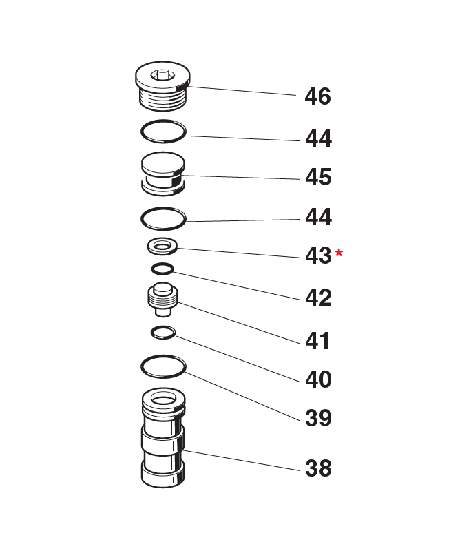 Accessories for riveting tools, Seeger ring, for series KJ & RAC