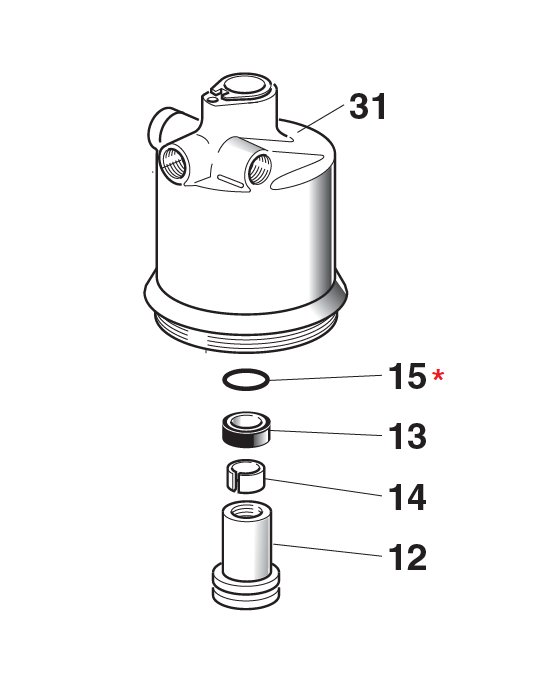 Accessories for riveting tools, O-ring, for series KJ & RAC