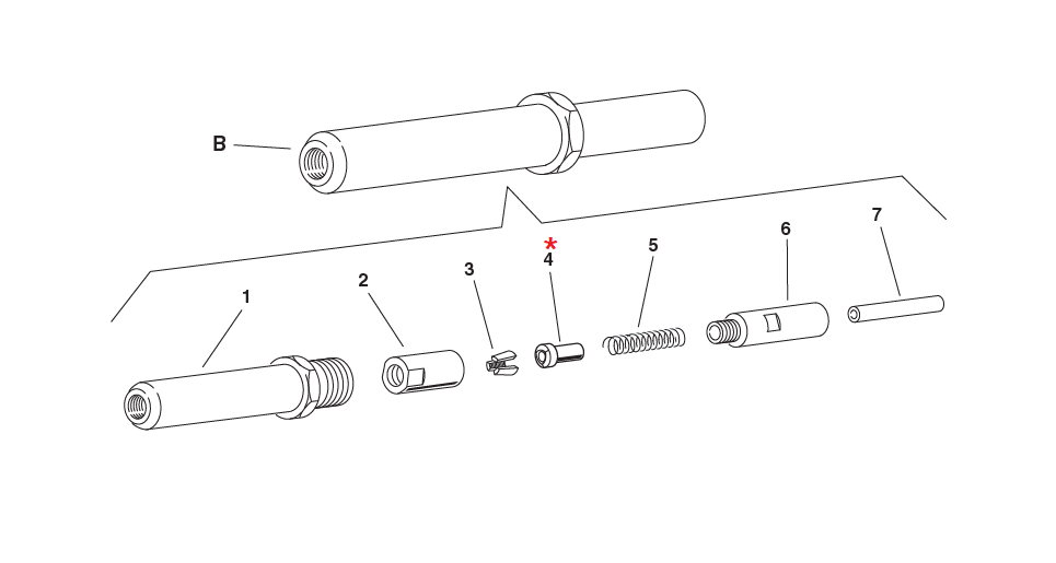 Accessories for riveting tools, Clamps opener, for series RAC 170/171/3000