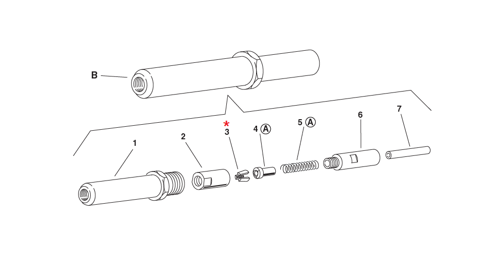 Accessories for riveting tools, Clamp 2-3 piece set, for series EB & RAC
