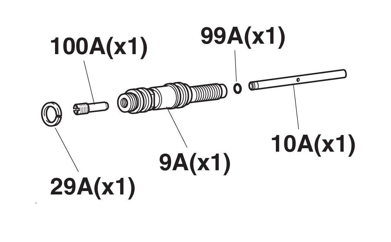 Accessories for riveting tools, Cone holder kit, for series RAC 171/3000