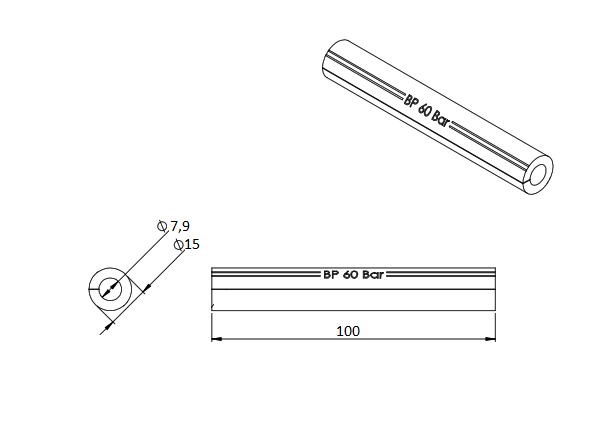 Hose, nbr, reinforced, outer d=15, inner d=7,9, thickness=3,5